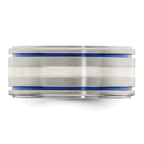 Edward Mirell Titanium w/Argentium Sterling Silver Anodized 10mm Band