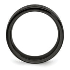 Edward Mirell Titanium Black Ti Laser 8mm Band