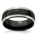 Edward Mirell Titanium Black Ti 8mm Band