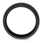 Edward Mirell Titanium Black Ti Hammered 7mm Band
