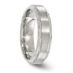 Edward Mirell Titanium Brushed & Polished Beveled 6mm Band