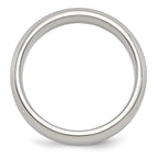 Edward Mirell Titanium Brushed & Polished Beveled 6mm Band