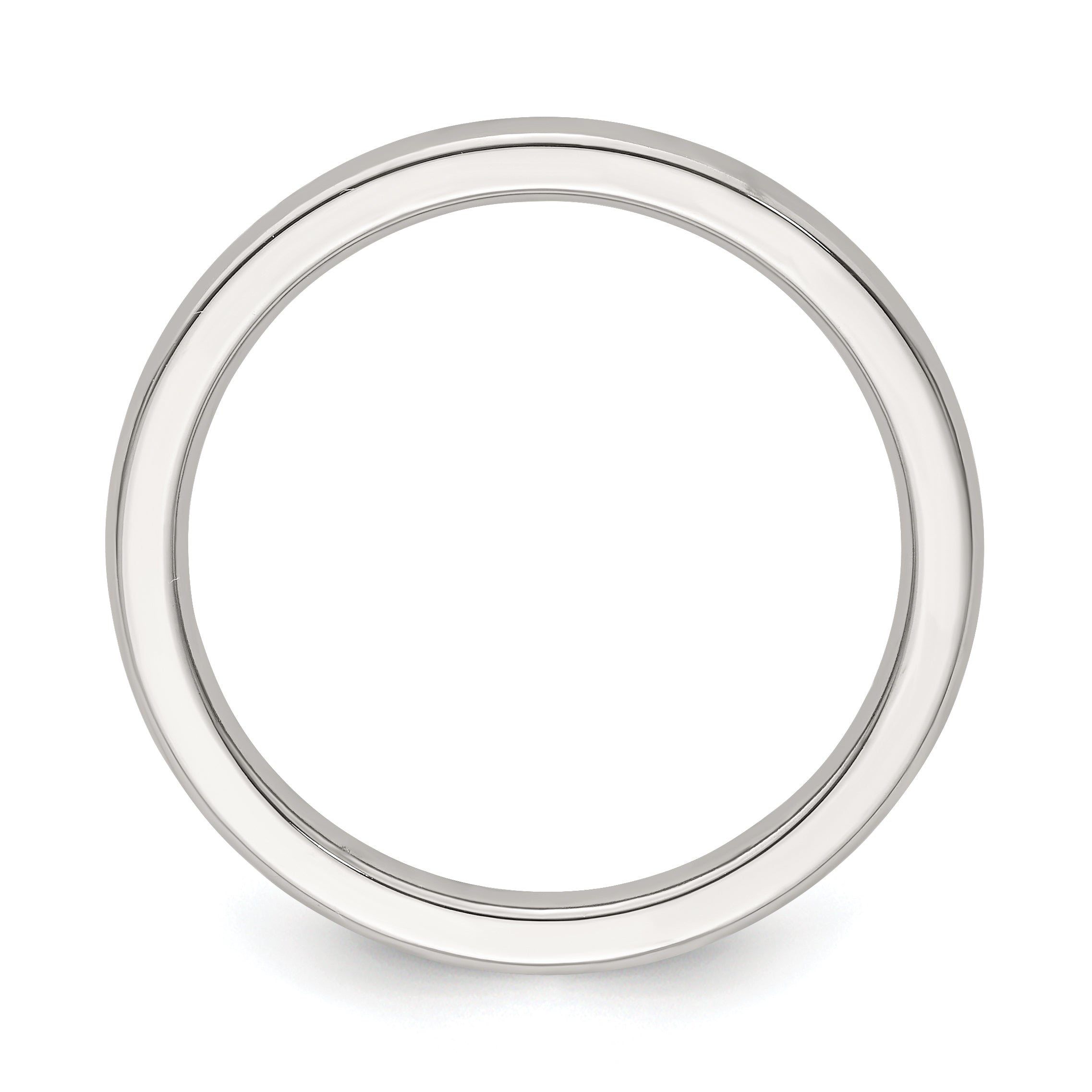 Edward Mirell Titanium Half Round 2mm Polished Band Size 5.5 Secondary image