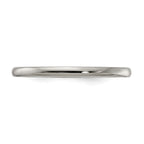 Edward Mirell Titanium Half Round 2mm Polished Band Size 12