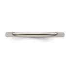 Edward Mirell Titanium Half Round 2mm Polished Band Size 12