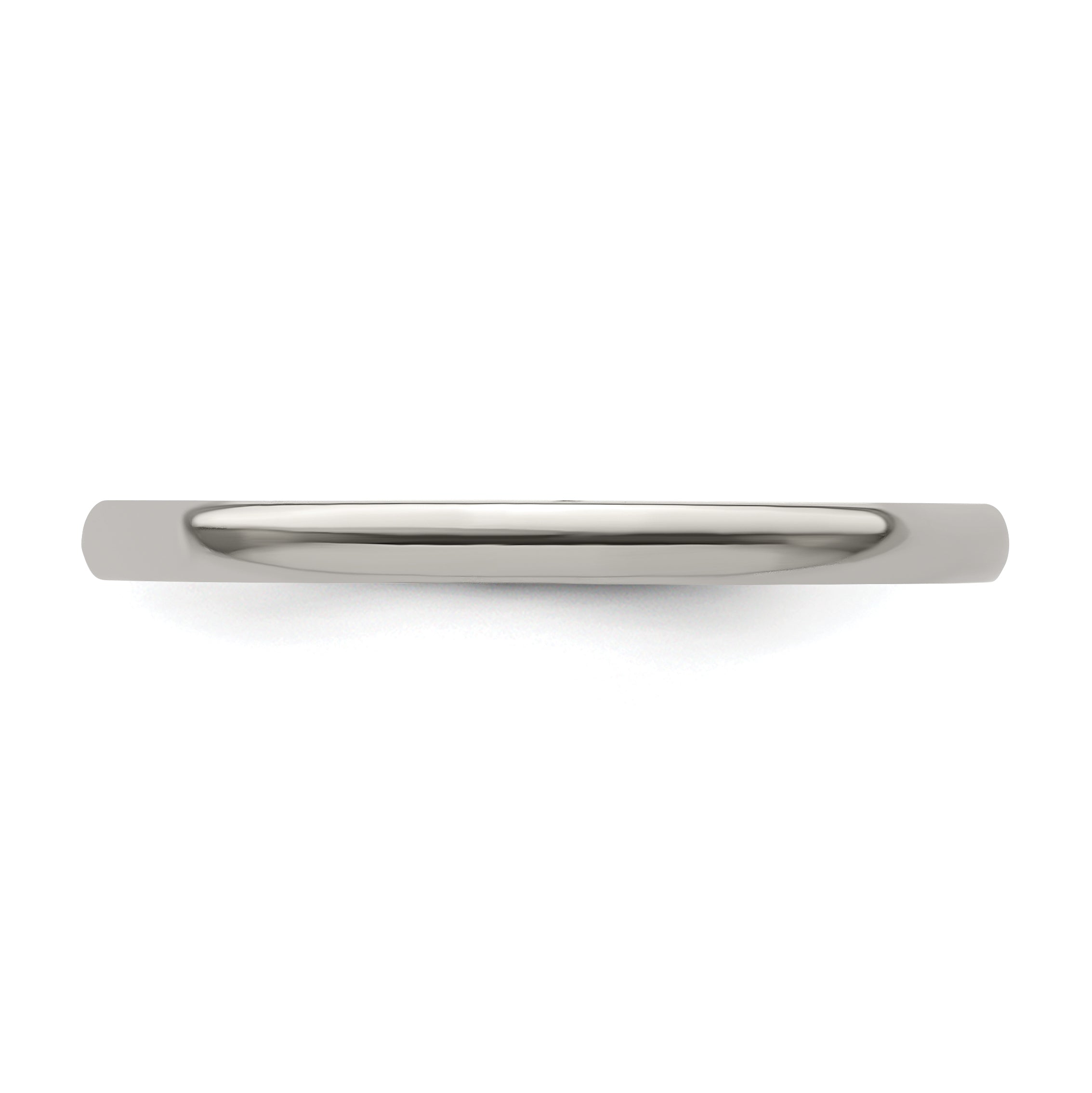 Edward Mirell Titanium Half Round 2mm Polished Band Size 12