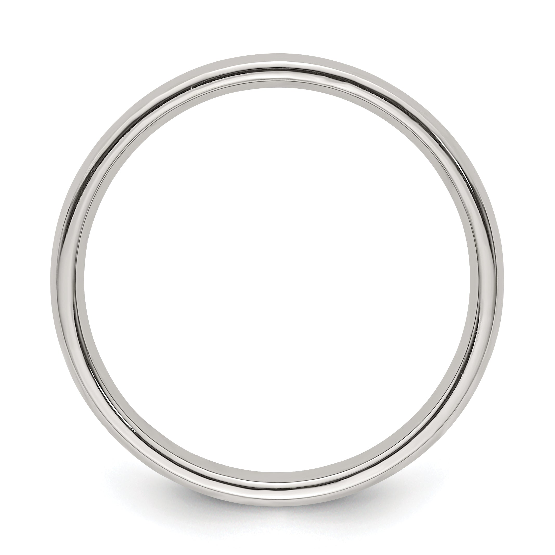 Edward Mirell Titanium Half Round 3mm Polished Band Size 12
