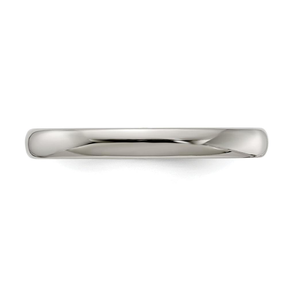 Edward Mirell Titanium Half Round 3mm Polished Band