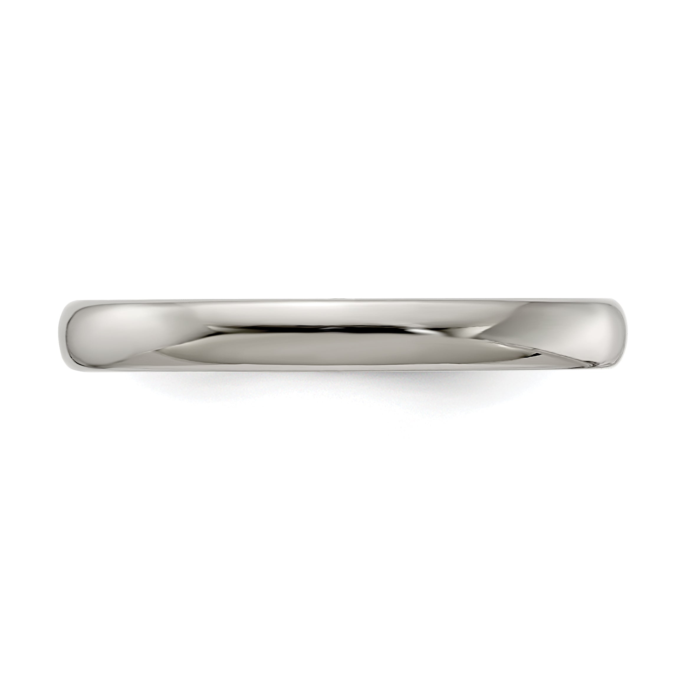 Edward Mirell Titanium Half Round 3mm Polished Band