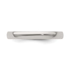 Edward Mirell Titanium Half Round 3mm Polished Band
