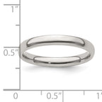 Edward Mirell Titanium Half Round 3mm Polished Band