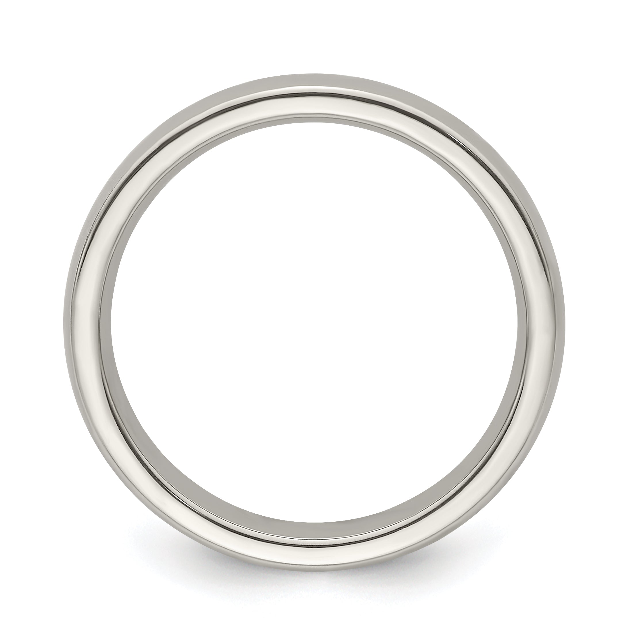 Edward Mirell Titanium Half Round 4mm Polished Band