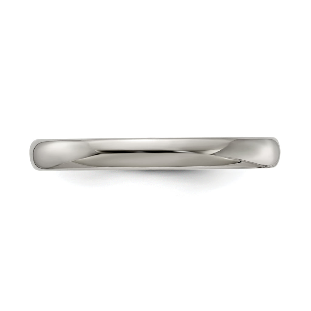 Edward Mirell Titanium Half Round 4mm Polished Band
