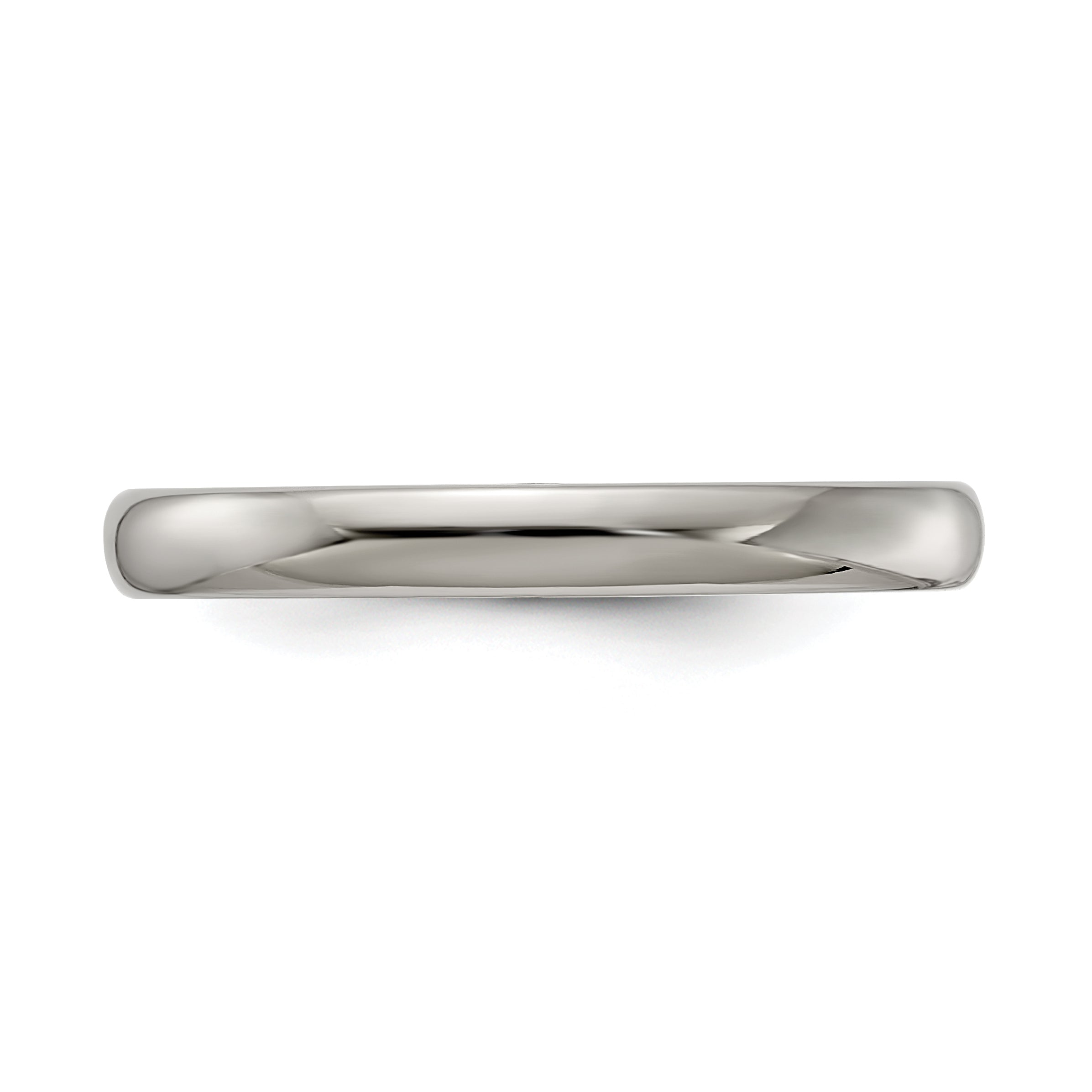 Edward Mirell Titanium Half Round 4mm Polished Band