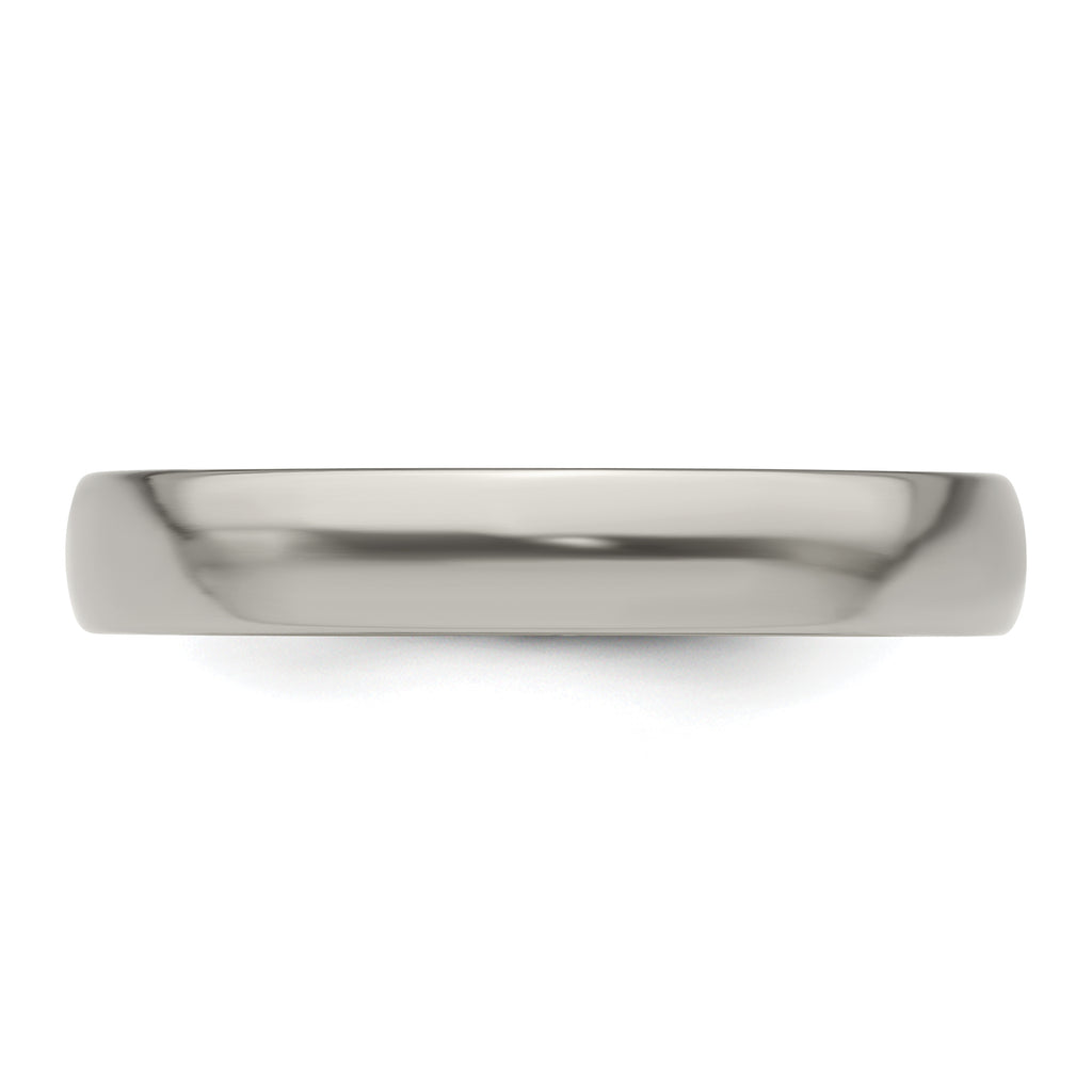 Edward Mirell Titanium Half Round 4mm Polished Band