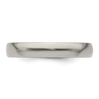 Edward Mirell Titanium Half Round 4mm Polished Band