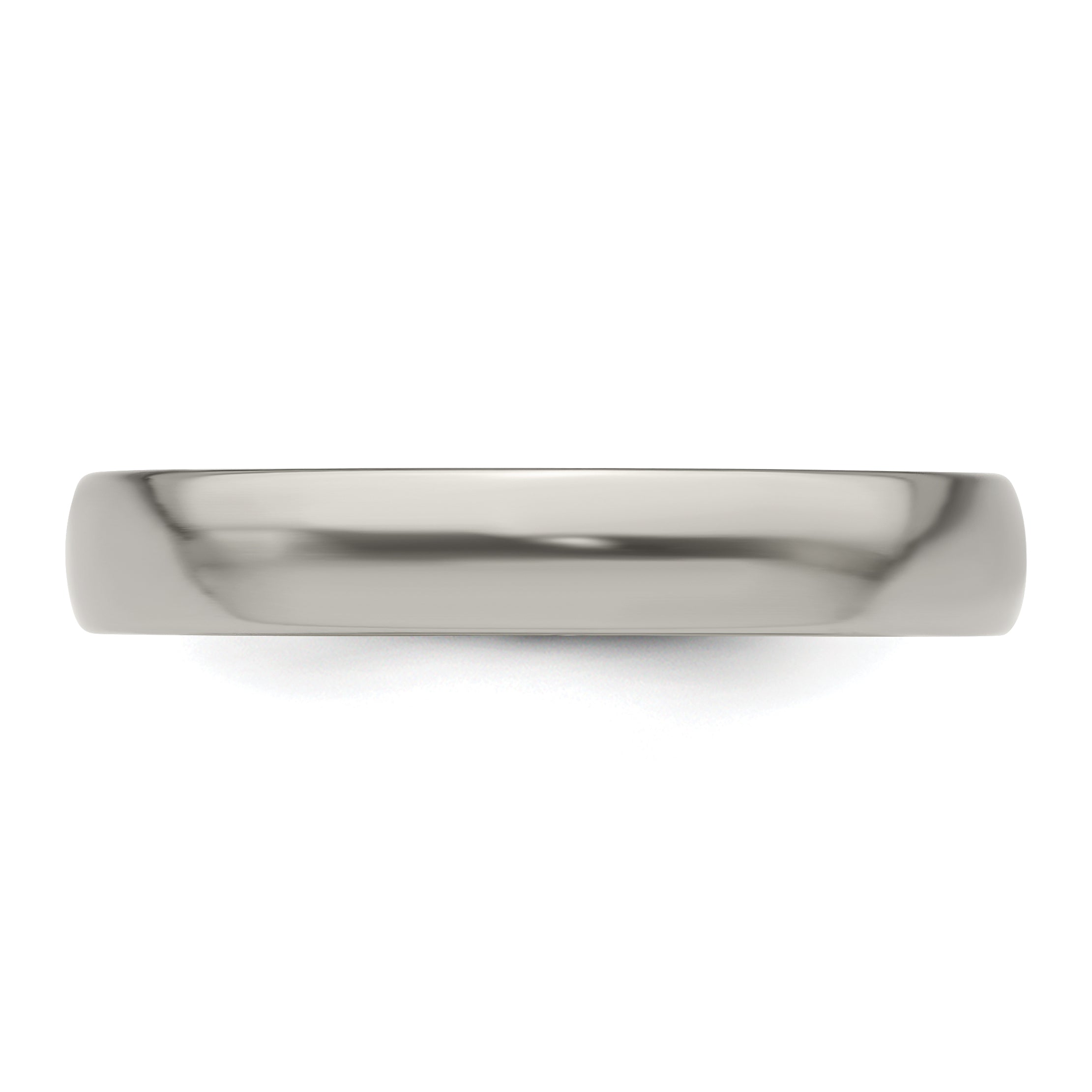 Edward Mirell Titanium Half Round 4mm Polished Band