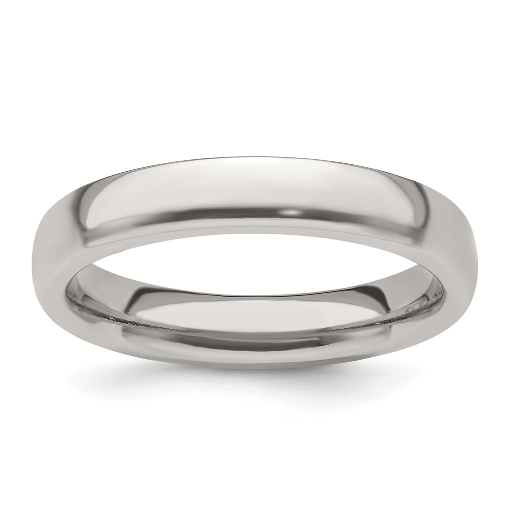 Edward Mirell Titanium Half Round 4mm Polished Band