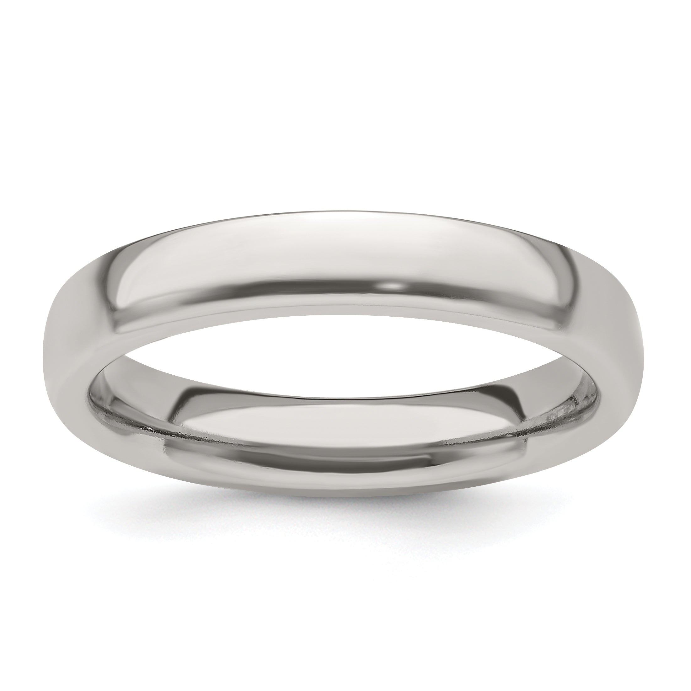 Edward Mirell Titanium Half Round 4mm Polished Band