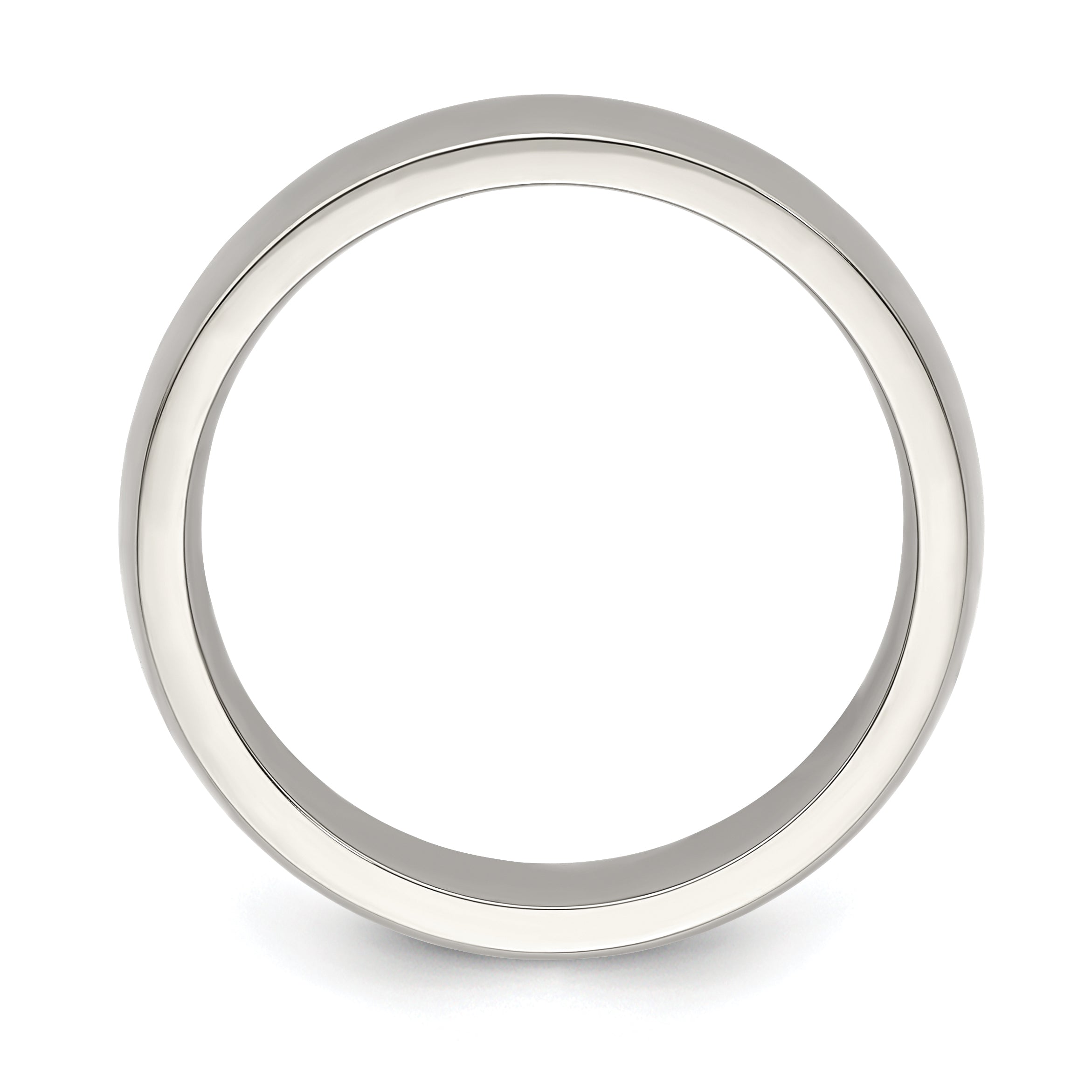 Edward Mirell Titanium Half Round 7mm Polished Band Size 9