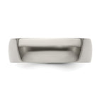 Edward Mirell Titanium Half Round 7mm Polished Band