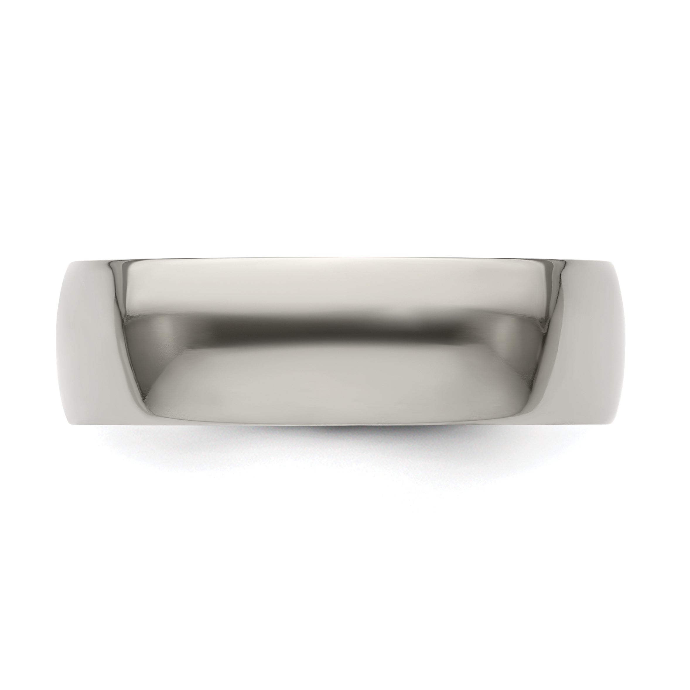 Edward Mirell Titanium Half Round 7mm Polished Band