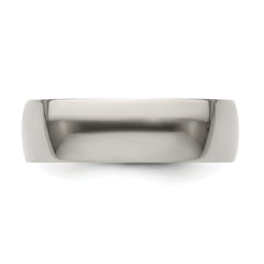 Edward Mirell Titanium Half Round 7mm Polished Band Size 9