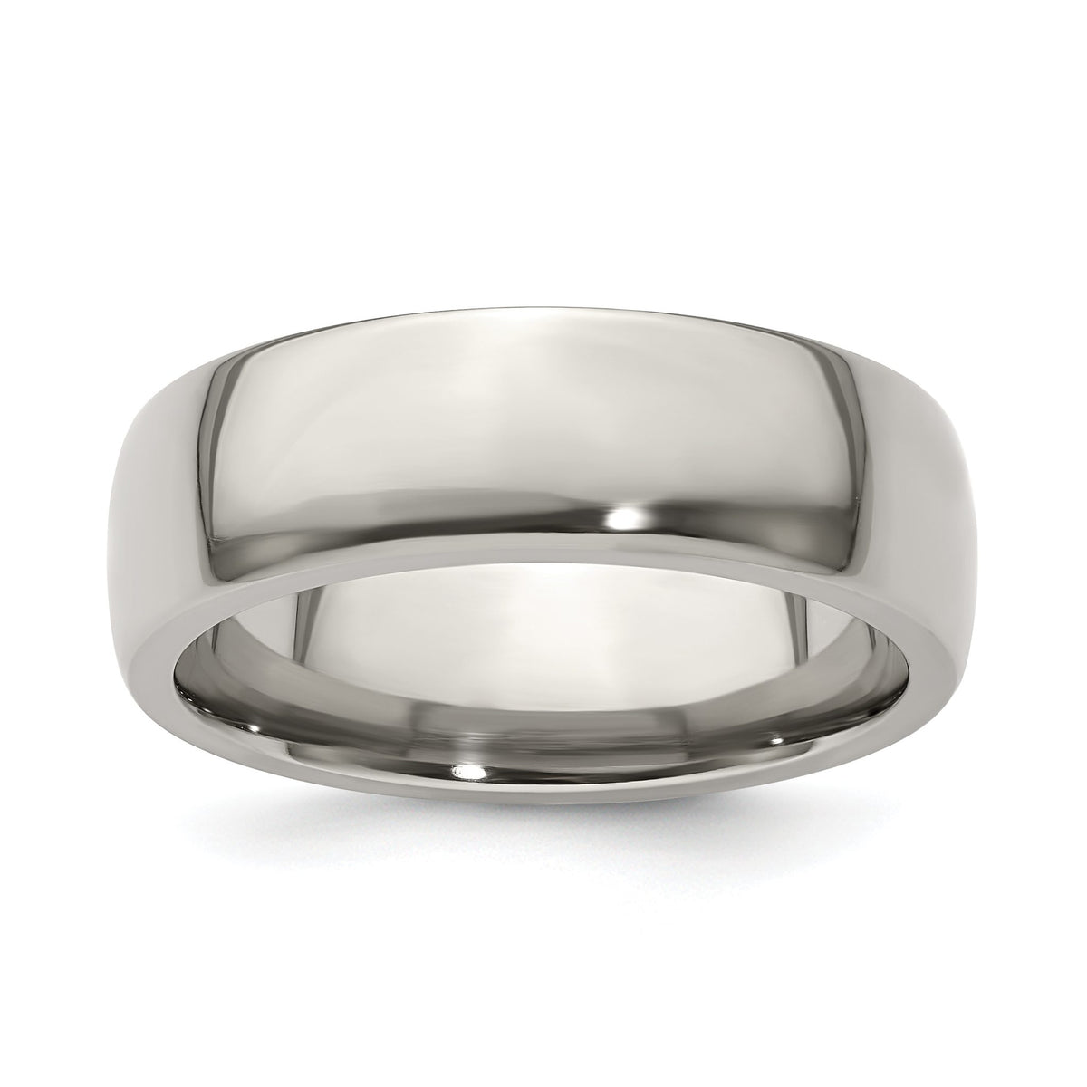 Half-Round Band in Titanium, 7mm - Sophia Jewelers Main image