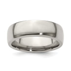 Edward Mirell Titanium Half Round 7mm Polished Band