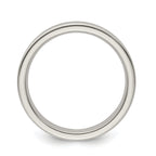 Edward Mirell Titanium Brushed/Polished Flat Milgrain 4mm Band Size 9.5