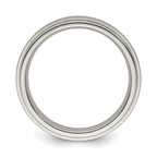 Edward Mirell Titanium Brushed/Polished Flat Step Edge 4mm Band