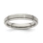 Edward Mirell Titanium Brushed/Polished Flat Step Edge 4mm Band