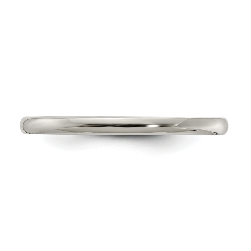Edward Mirell Titanium Domed 2mm Polished Band Size 12