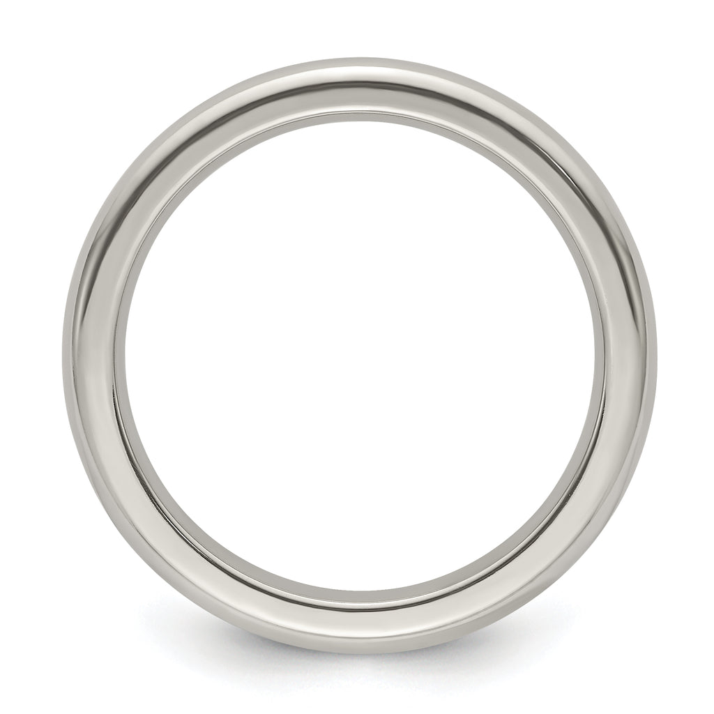 Edward Mirell Titanium Domed 3mm Polished Band