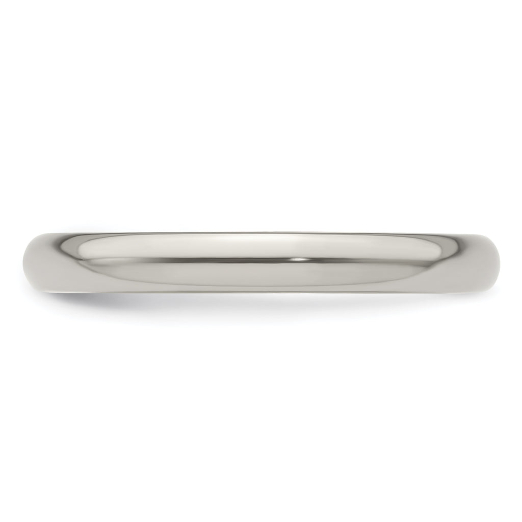 Edward Mirell Titanium Domed 3mm Polished Band