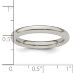 Edward Mirell Titanium Domed 3mm Polished Band
