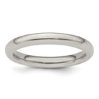 Edward Mirell Titanium Domed 3mm Polished Band