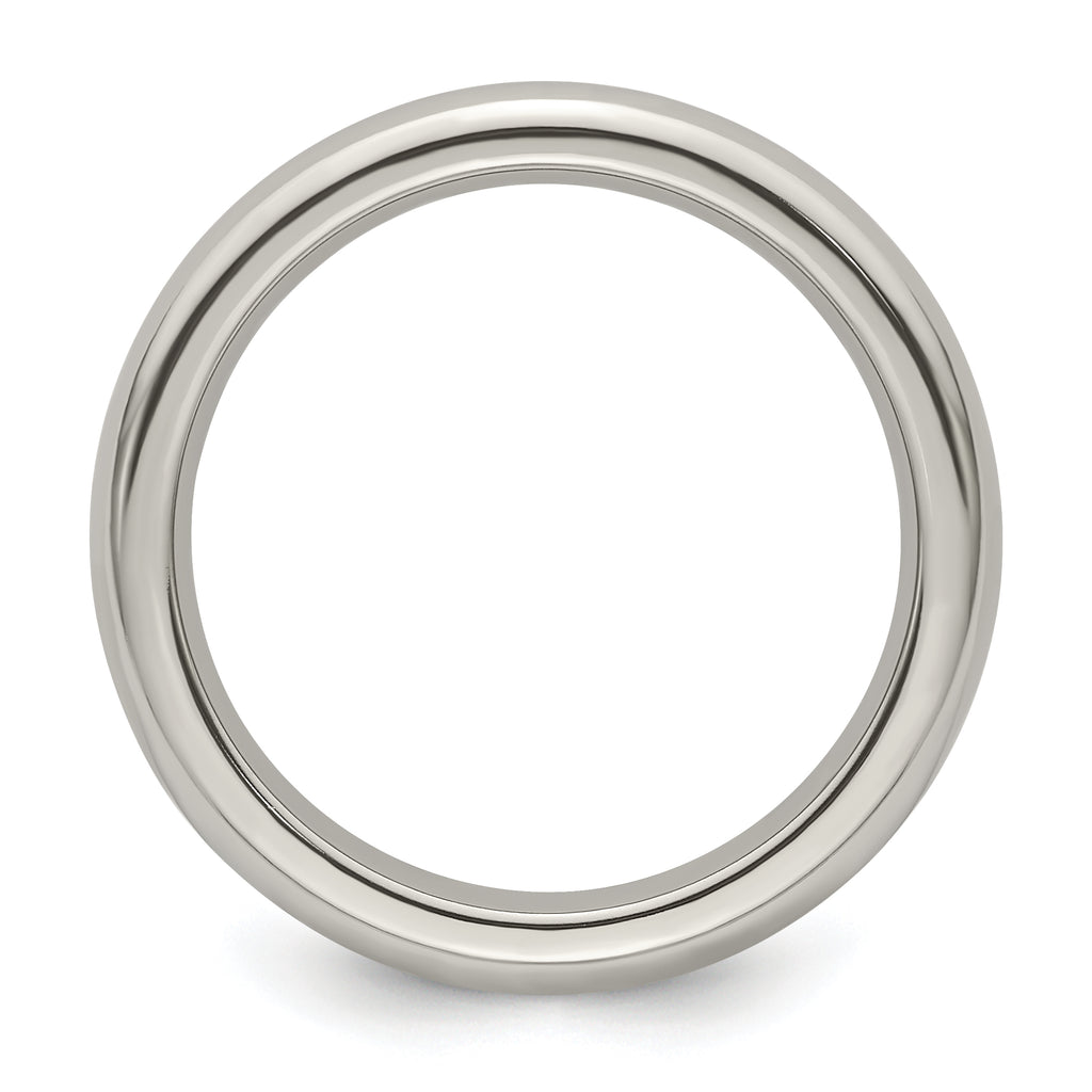 Edward Mirell Titanium Domed 4mm Polished Band