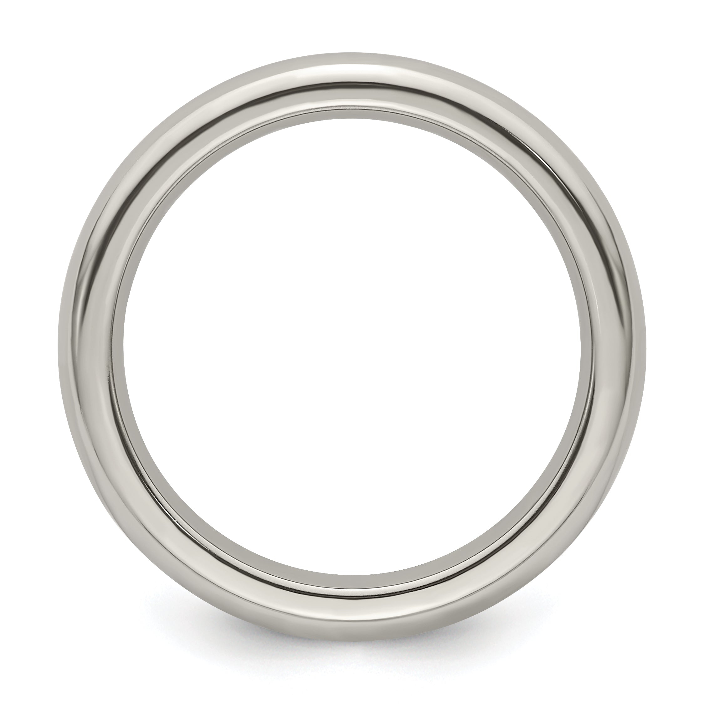 Edward Mirell Titanium Domed 4mm Polished Band