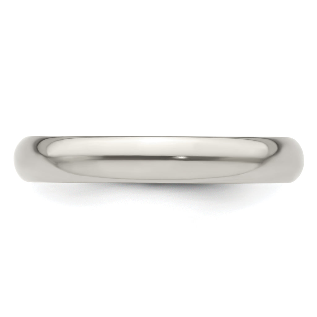 Edward Mirell Titanium Domed 4mm Polished Band