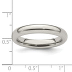 Edward Mirell Titanium Domed 4mm Polished Band