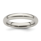 Edward Mirell Titanium Domed 4mm Polished Band