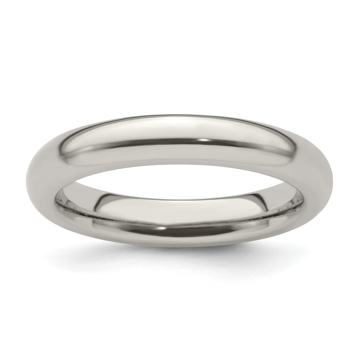 Edward Mirell Titanium Domed 4mm Polished Band Size 9.5