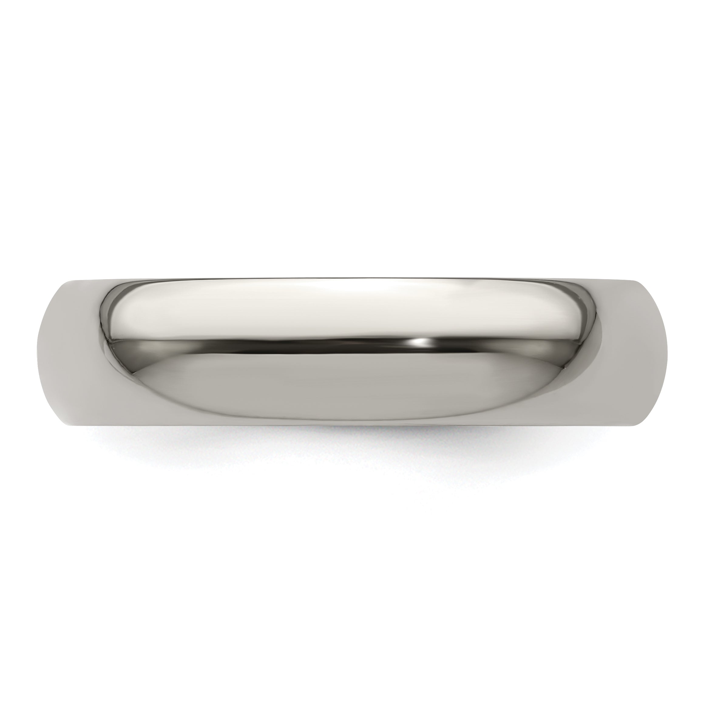 Edward Mirell Titanium Domed 5mm Polished Band Size 9.5