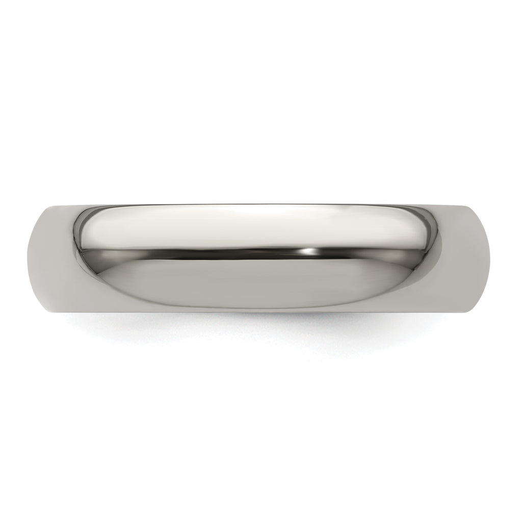 Edward Mirell Titanium Domed 5mm Polished Band