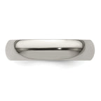 Edward Mirell Titanium Domed 5mm Polished Band