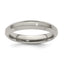 Edward Mirell Titanium Brushed/Polished Beveled Edge 4mm Band
