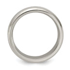 Edward Mirell Titanium Brushed/Polished Beveled Edge 6mm Band Size 8.5