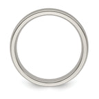 Edward Mirell Titanium Brushed/Polished Tri Dome Milgrain 5mm Band