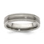 Edward Mirell Titanium Brushed/Polished Tri Dome Milgrain 5mm Band